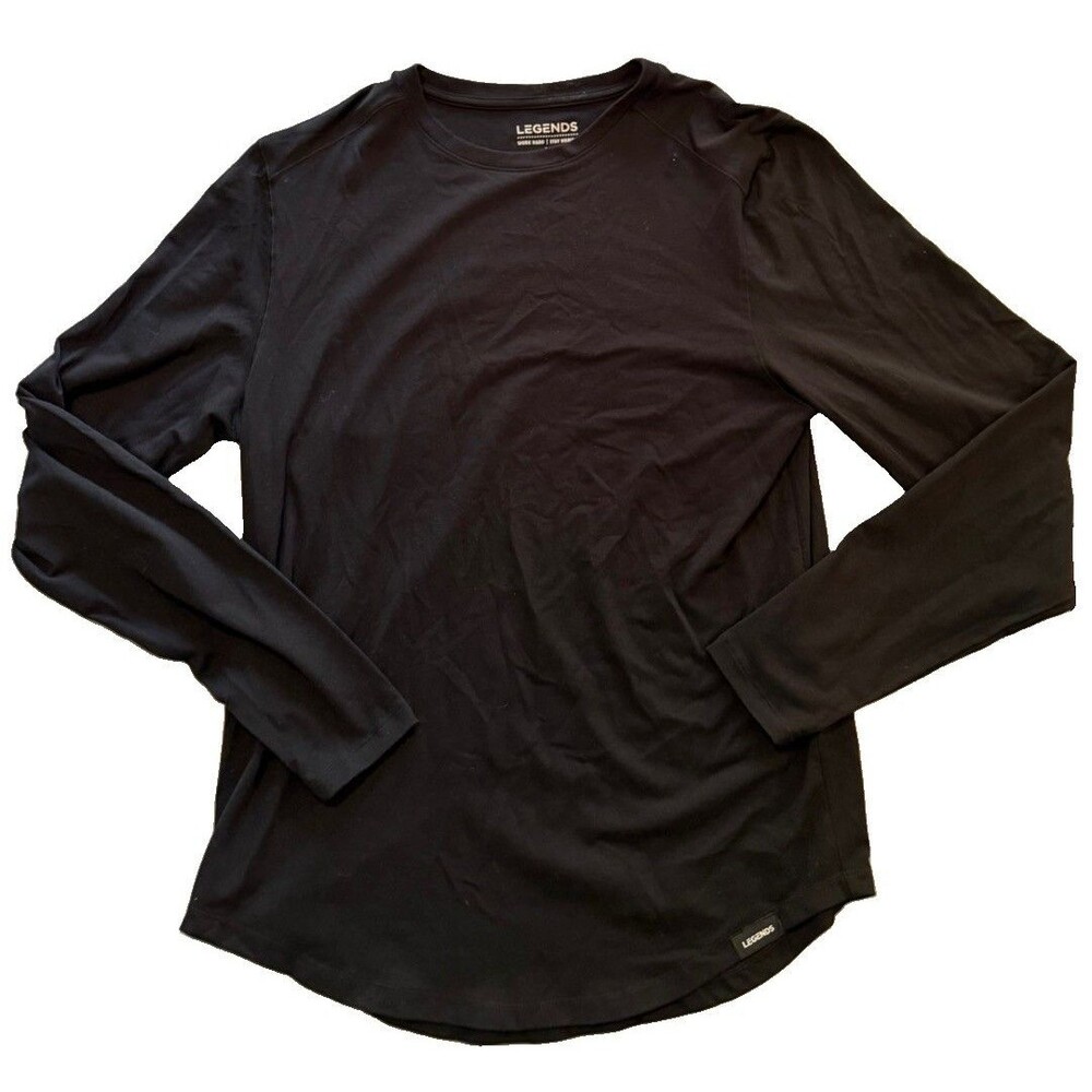 Legends Aviation Long Sleeve Tee T-Shirt Mens M Black Cloud+ Stretch NWT